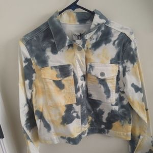 Light weight tie dye jacket